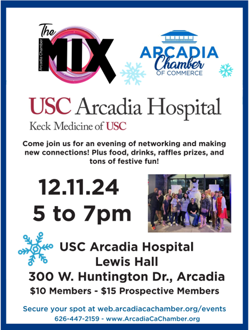 Arcadia Chamber Holiday MIX at USC Arcadia Hospital!